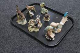 A tray of eight Border Fine Arts,