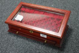 A modern coin collector's cabinet