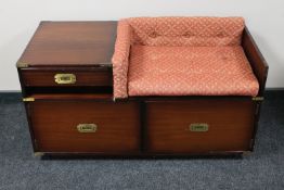 A telephone seat together with a chair