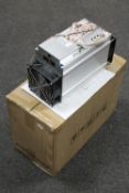 A Bitmain Ant Miner D3 crypto currency miner (boxed)