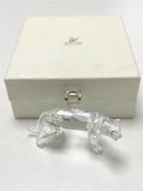 A boxed Swarovski crystal figure - Tiger
