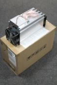 A Bitmain Ant Miner L3 plus Litecoin crypto currency miner (boxed)