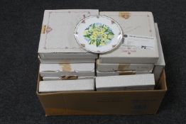 A box of collector's plates, four Royal Worcester Dambuster plates,