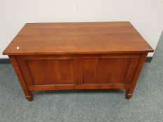 A good quality mahogany blanket chest by Charles Barr,
