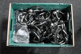 A basket of Sennheiser call centre head sets