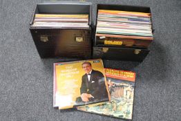 Two cases of LP's - easy listening etc