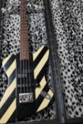 A vintage Hamer USA bass guitar,