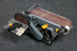 A Tooltec 350 watt disc and belt sander