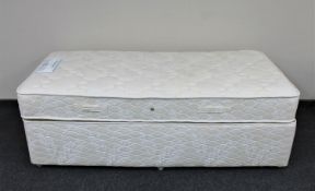 A Sealy Posturepedic Roulette 3' divan and interior