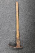 A vintage tiller axe