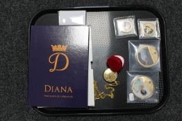 A tray of costume ring in box,