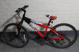 A Trek MT 220 front suspension mountain bike
