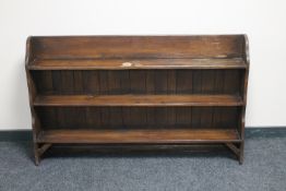 A set of Webber Furniture open bookshelves