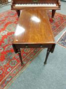 A Victorian mahogany Pembroke table,