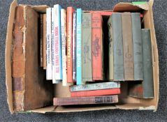 A box of antiquarian and later volumes,