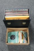A case of LP's, Neil Diamond, World music,