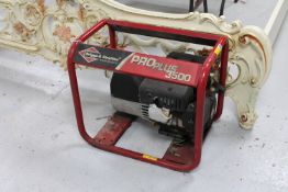 A Briggs & Stratton Pro Plus 3500 generator
