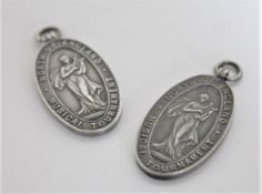 Two silver Newcastle upon Tyne North of England musical tournament medals