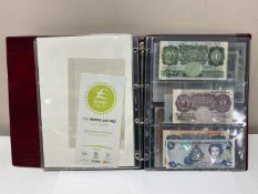 An album of United Kingdom bank notes (Q)