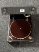 A Columbia table top gramophone