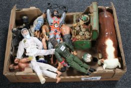 A box of music box, china bull,