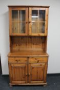 A pine kitchen dresser