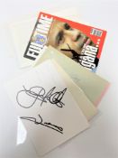 A collection of autographs - Garry McAlister, Bernie Slaven, Adam Roche etc.