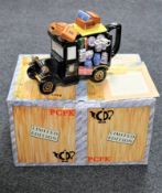 A boxed Ringtons delivery van teapot with certificate number 644