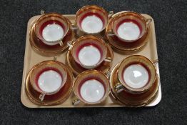 A tray of Aynsley Romney bone china