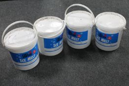 Four tubs of fuel express ice melt (10kg in each tub)