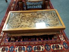 An Eastern hardwood coffee table,