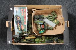 A box of die cast model vehicles : Lledo,