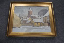 A 20th century continental school oil on canvas,