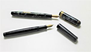 Two vintage fountain pens with 14ct gold nibs