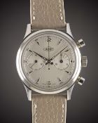 A GENTLEMAN'S LARGE SIZE STAINLESS STEEL JAQUET EXCELSIOR PARK 