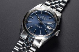 A GENTLEMAN'S STAINLESS STEEL ROLEX OYSTER PERPETUAL DATEJUST BRACELET WATCH CIRCA 1972, REF. 1600