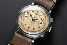 A RARE GENTLEMAN'S LARGE SIZE STAINLESS STEEL EBERHARD & CO 