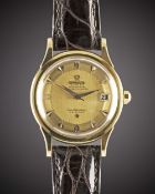 A FINE GENTLEMAN'S 18K SOLID GOLD OMEGA CONSTELLATION CALENDAR 