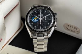 A RARE GENTLEMAN'S STAINLESS STEEL OMEGA SPEEDMASTER PROFESSIONAL 