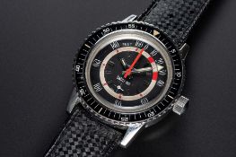 A RARE GENTLEMAN'S STAINLESS STEEL FAVRE LEUBA BATHY 160 DEPTH GAUGE DIVERS WRIST WATCH CIRCA