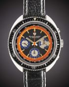 A GENTLEMAN'S STAINLESS STEEL NIVADA GRENCHEN CHRONOKING CHRONOGRAPH WRIST WATCH CIRCA 1970, REF.