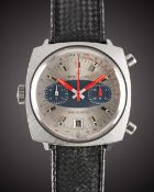A GENTLEMAN'S STAINLESS STEEL BREITLING CHRONO-MATIC CHRONOGRAPH WRIST WATCH CIRCA 1969, REF. 2111