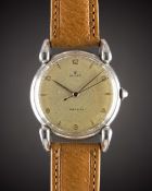A GENTLEMAN'S STAINLESS STEEL ROLEX PRECISION WRIST WATCH CIRCA 1946, REF. 4417 WITH 