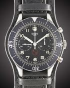 A GENTLEMAN'S STAINLESS STEEL GERMAN MILITARY HEUER 