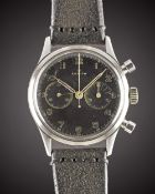 A GENTLEMAN'S LARGE SIZE STAINLESS STEEL ZENITH 