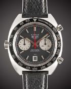 A GENTLEMAN'S STAINLESS STEEL HEUER 