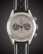A GENTLEMAN'S STAINLESS STEEL TAG HEUER CARRERA AUTOMATIC CHRONOGRAPH WRIST WATCH DATED 2004, REF.
