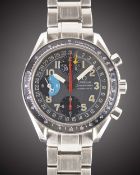 A GENTLEMAN'S STAINLESS STEEL OMEGA SPEEDMASTER 