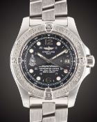 A GENTLEMAN'S STAINLESS STEEL BREITLING SUPEROCEAN STEELFISH BRITISH MILITARY ROYAL MARINES COMMANDO