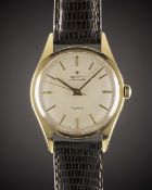 A GENTLEMAN'S 18K SOLID GOLD ZENITH CAPTAIN AUTOMATIC WRIST WATCH CIRCA 1960s Movement: 20J,